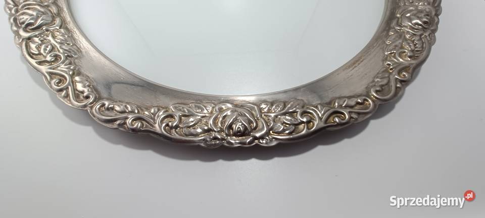 Stara posrebrzana taca do serwowania ciastek mazowieckie Brwinów