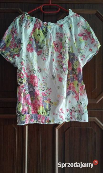 Bawełniana bluzka w kwiaty Next 16 Rozmiar 44(XXL)