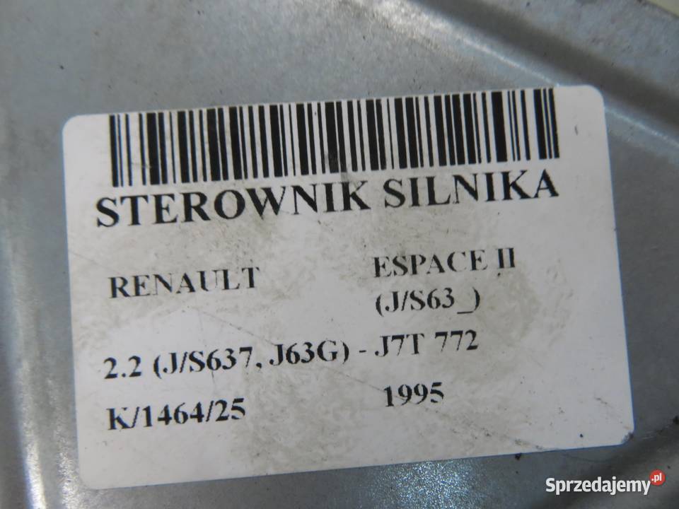 STEROWNIK RENAULT ESPACE II JS63 22 S111723105A osobowe Komputery