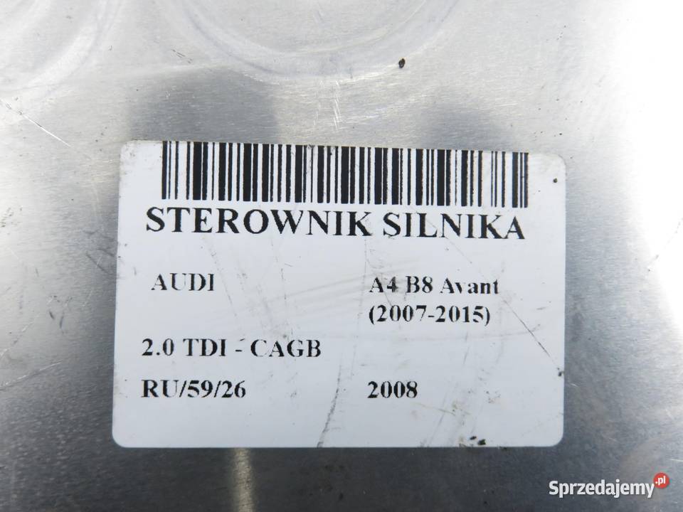 STEROWNIK AUDI A4 B8 20 TDI osobowe