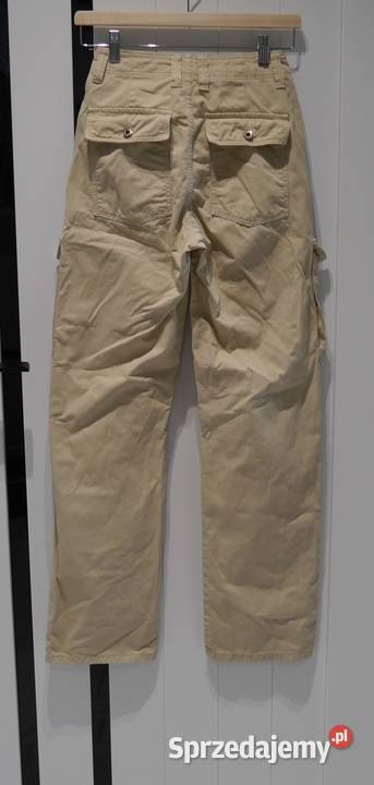 Bershka Cargo bojówki beż 32 XXS Wrocław