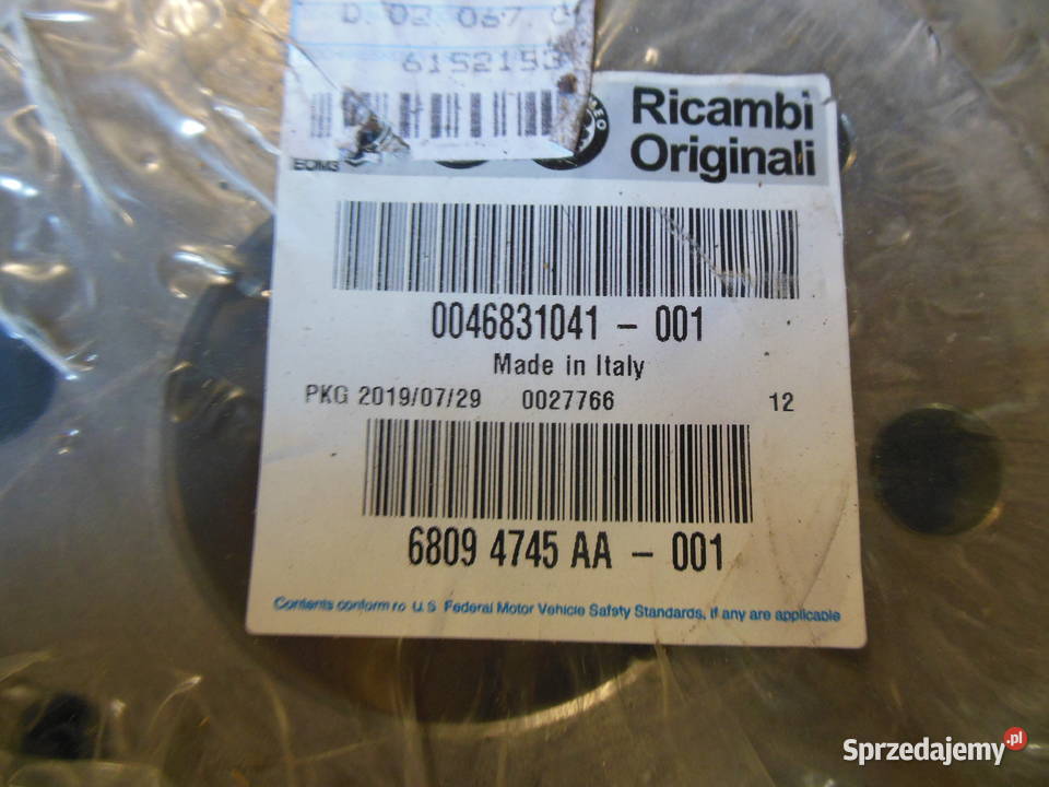 Tarcza hamulcowa przód Fiat stilo doblo mito śląskie Kozy
