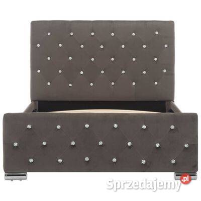 vidaXL Rama łóżka szara tapicerowana aksamitem Warszawa