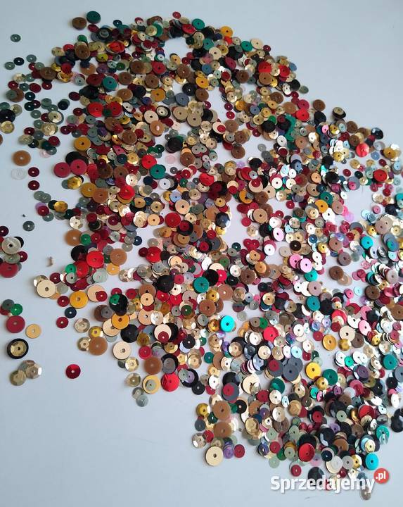 Cekiny Mix kolorów i wielkości Handmade