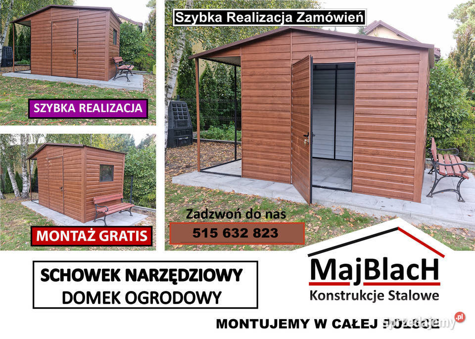 Garaż Blaszany Otwarty Wiata na pojazdy Legnica