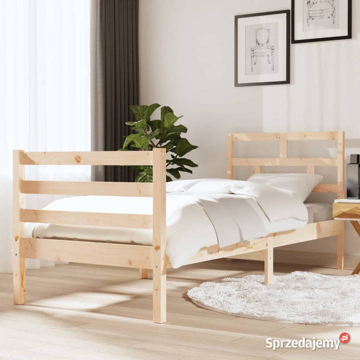 Rama łóżka lite drewno 75x190 WM3101243 Warszawa sprzedam