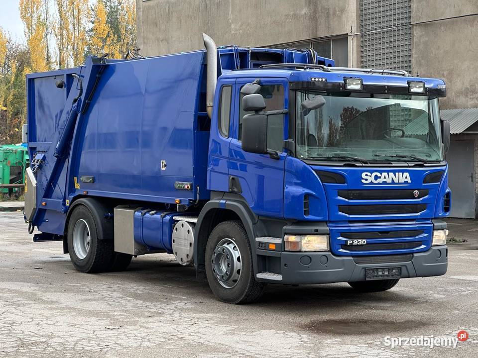 SCANIA P 230 śmieciarka 14 m3 NTM 2 k 5000kg Nowiny