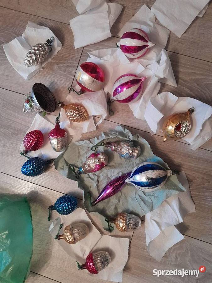 Ozdoby choinkowe z prl Solca Wielka