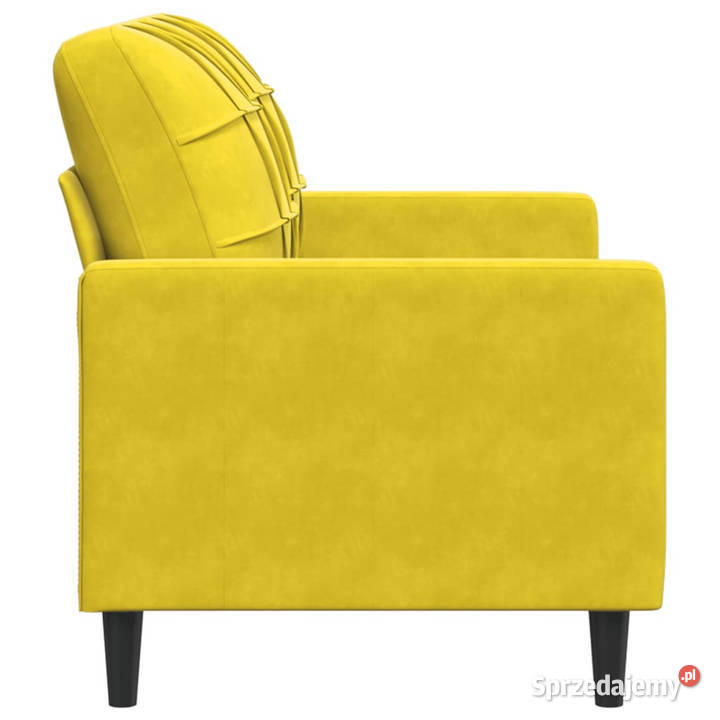 Sofa 2osobowa żółta 120 tapicerowana aksamitem mazowieckie Warszawa