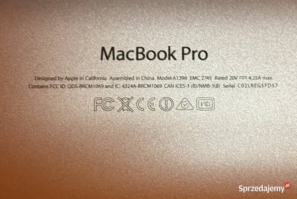 Macbook Pro 15 Retina 113 2013 A1398 16GB i7