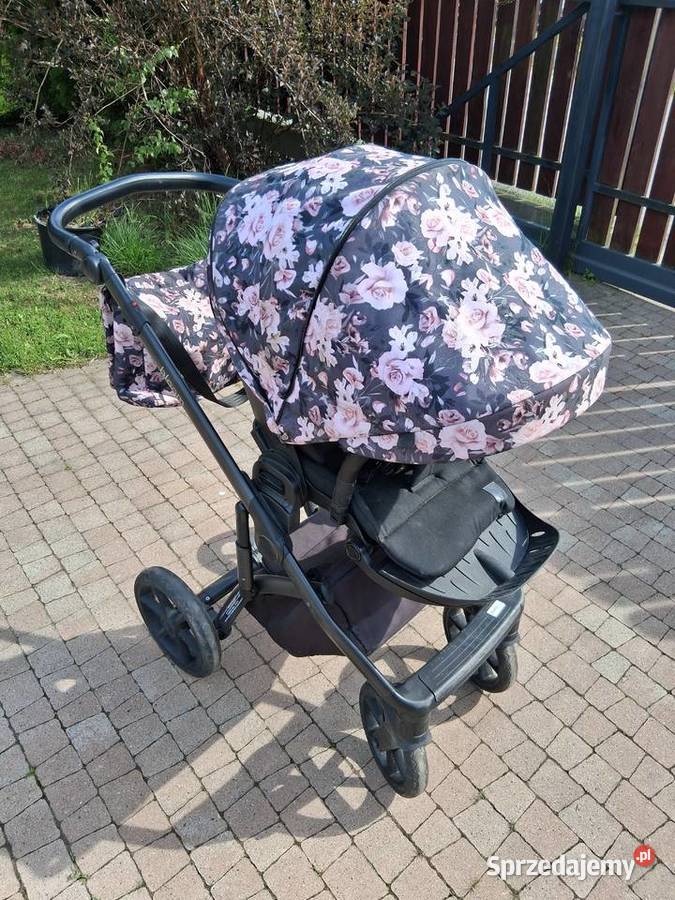 Wózek 2w1 Roan Bloom Kwiaty Gondola Spacerówka