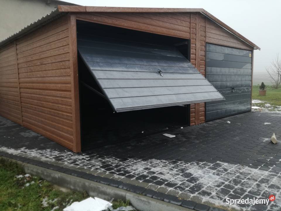 Garaż Blaszany ORZECH 2 Bramy Ładne Garaże samodzielny Kartuzy