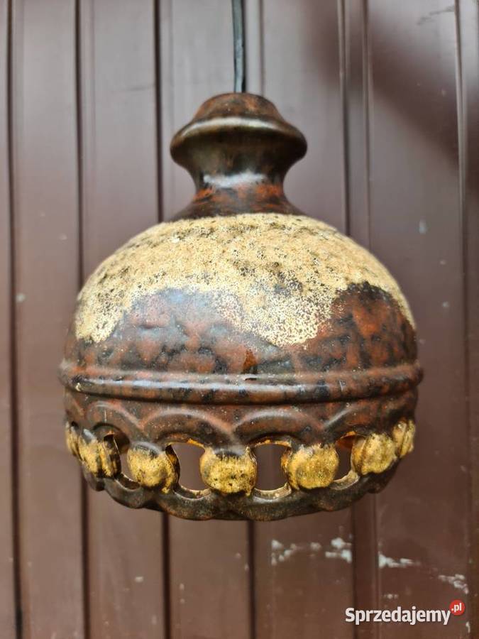 Komplet 5 sztuk lamp ceramicznych wiszących Jasło sprzedam