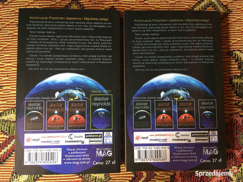 Alastair Reynolds Arka Odkupienia zestaw 2 tomy Kraków sprzedam