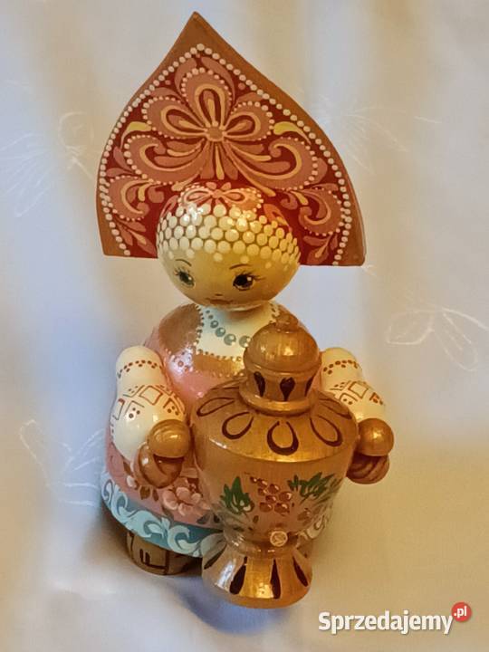 unikatowa drewniana lalka ZSSR Gliwice