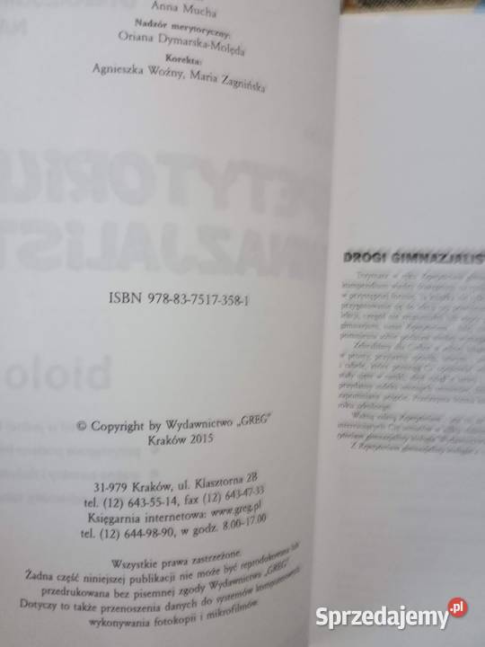 Repetytorium gimnazjalne biologia Warszawa