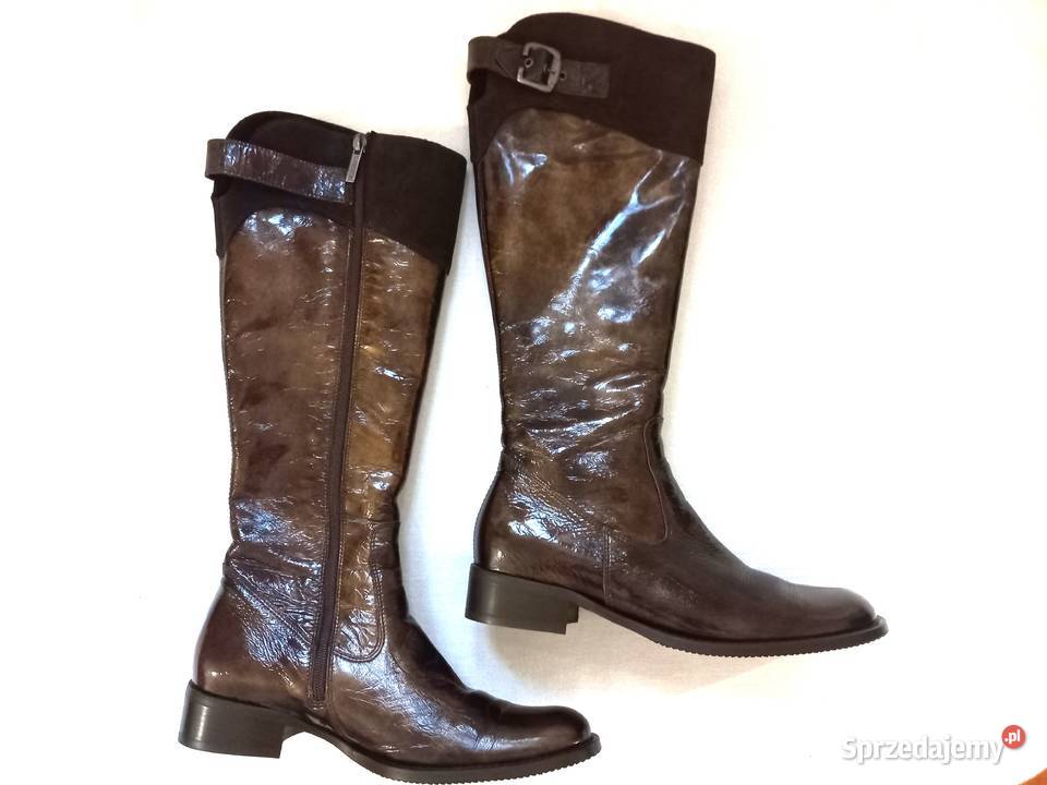 Buty brązowe Kozaki damskie r 375 Lasocki NOWE Białystok sprzedam