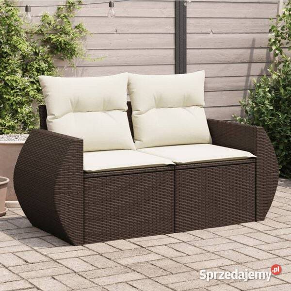 vidaXL Sofa ogrodowa z poduszkami 2osobowa Sofy i kanapy mazowieckie Warszawa