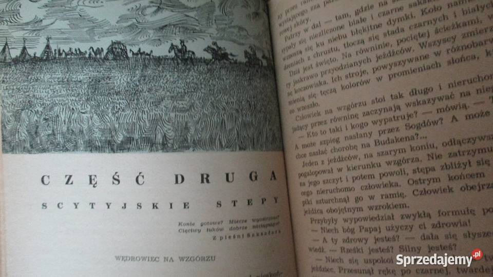 Ognie na kurhanach WJan powieść historia 1962 Łódź