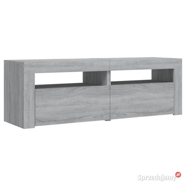 Szafka pod TV z LED szary dąb sonoma 120x35x40 Warszawa