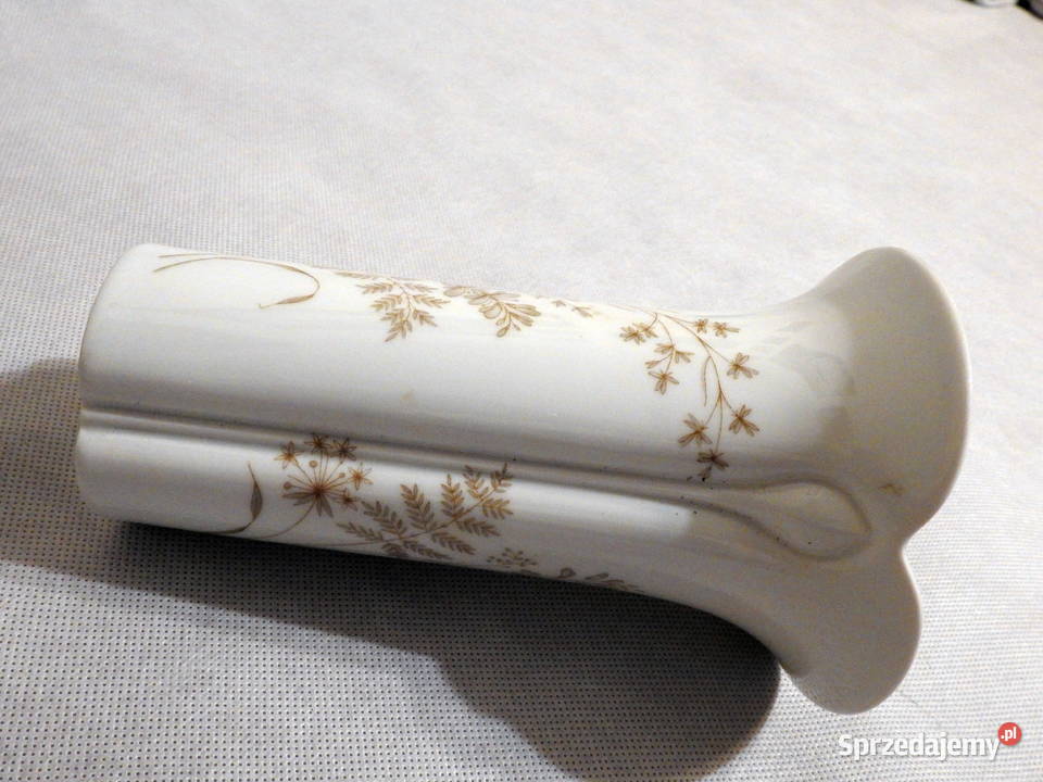 Piękny porcelanowy niemiecki wazon w kwiaty Inowrocław