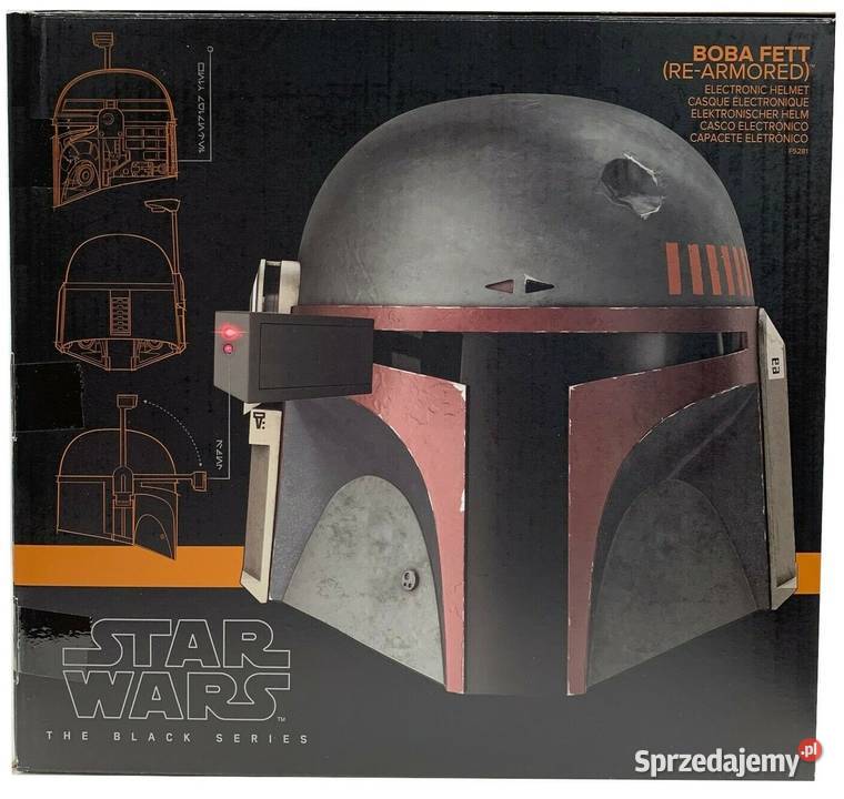 Hełm BOBA FETT Mandalorian STAR WARS BLACK 14 lat+ Pozostałe