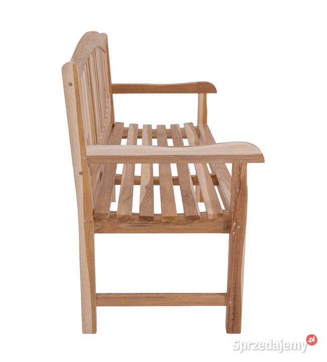Ławka Oval150 z drewna teakowego Piaseczno