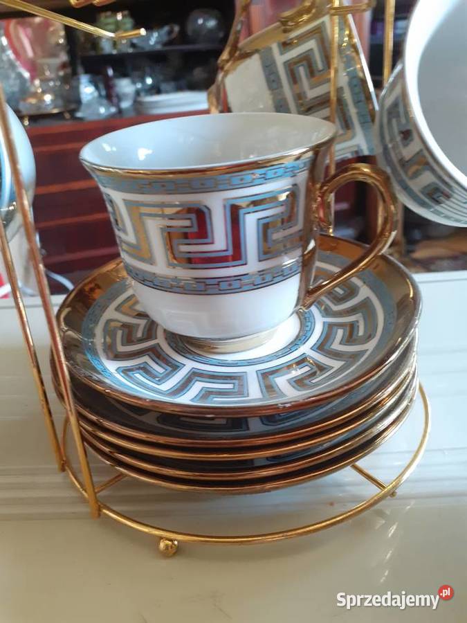 Serwis porcelana na 5 osób w koszyczku mazowieckie Warszawa