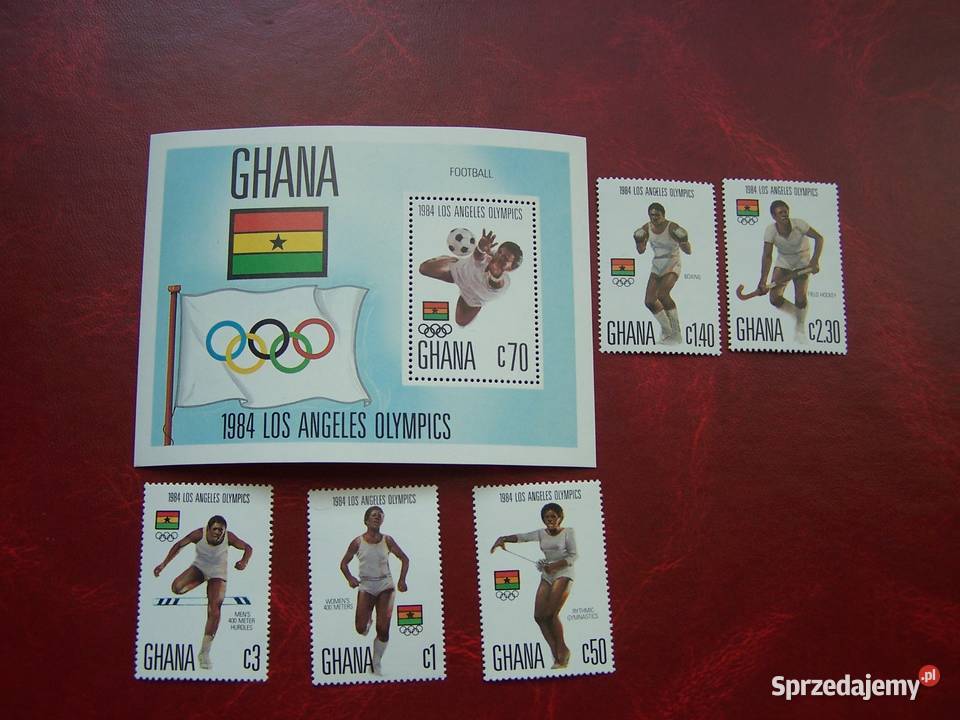 Ghana 1984 MNH Olimpiada Los Angeles 84 Sport śląskie Tychy