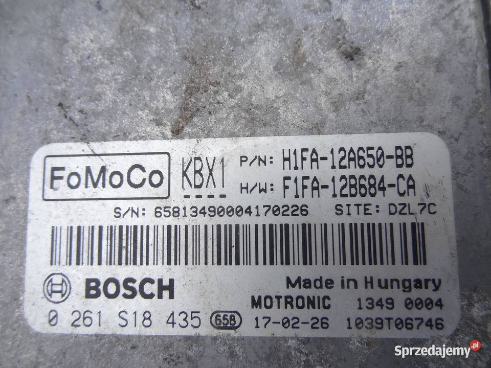KOMPUTER SILNIKA FOCUS MK3 10 H1FA12A650BB osobowe Komputery
