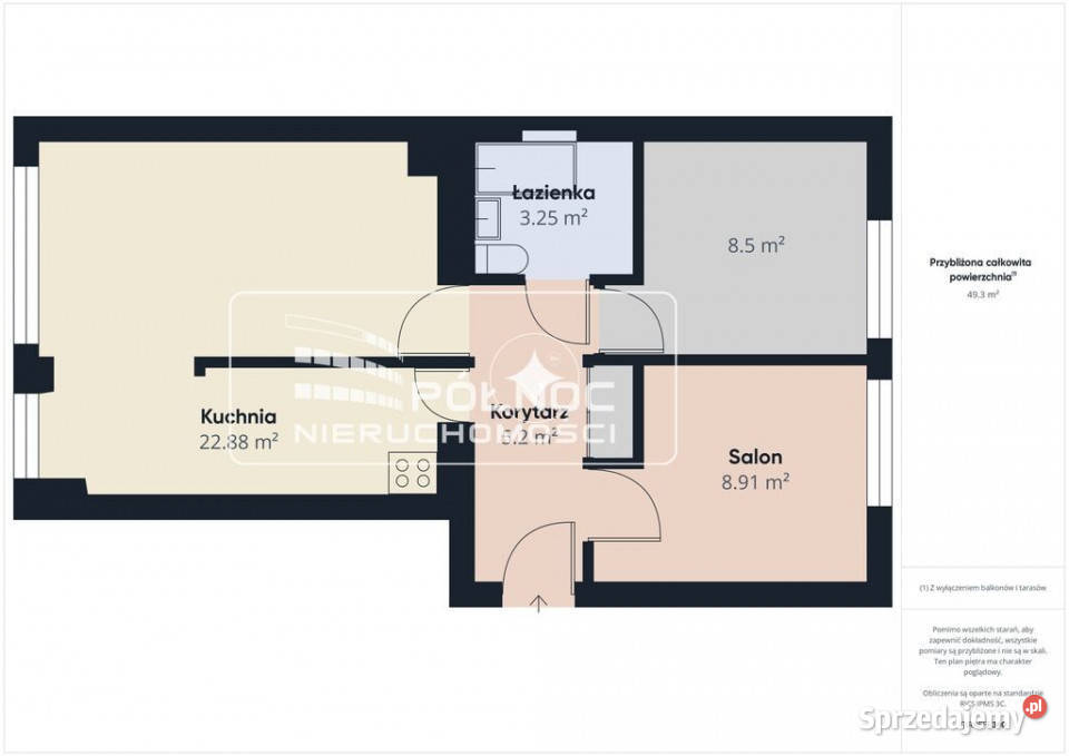 NOWA Ełk 3 pokoje Sikorskiego 8 sprzedam