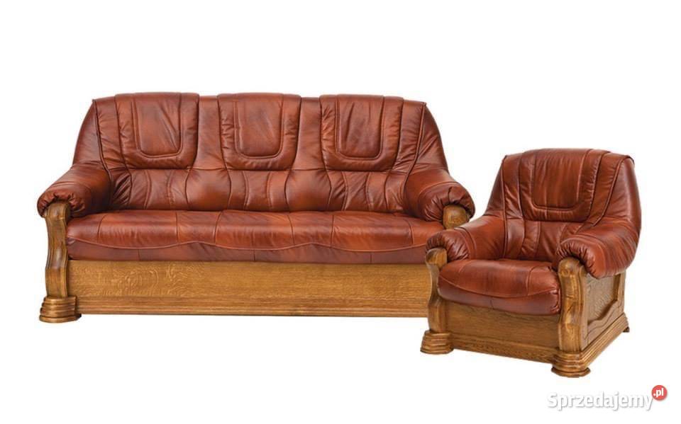 Unikalny komplet wypoczynkowy Aneta II Skóra Żory