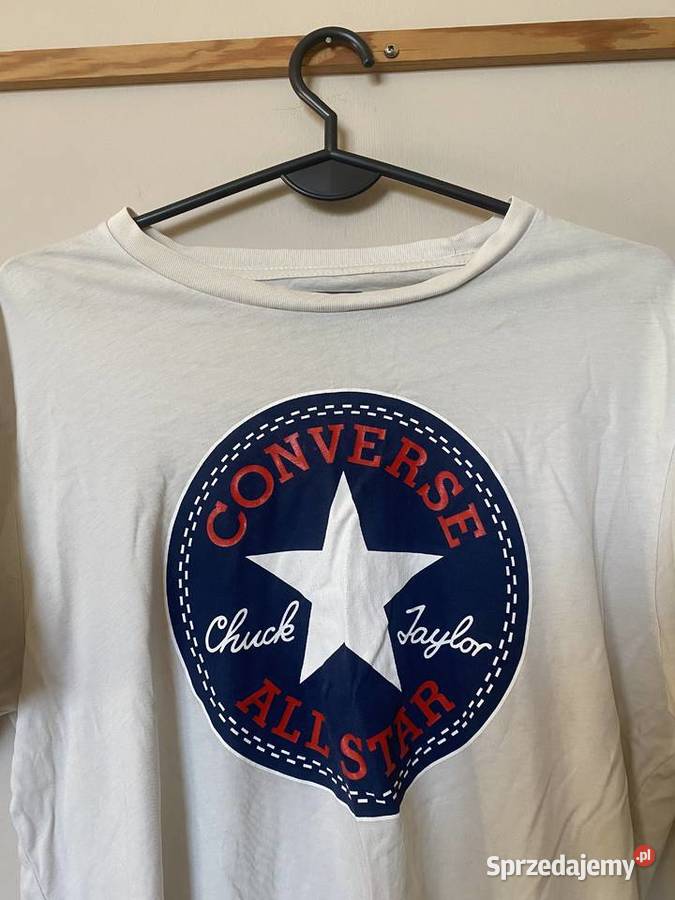 Męski T Shirt biały CONVERSE OKAZJA Zamość