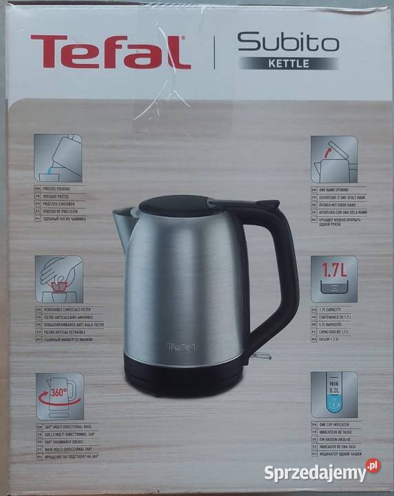 NOWY Czajnik Elektryczny TEFAL Subito 17L 2400W Dom i Ogród Oświęcim