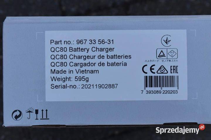 ŁADOWARKA Husqvarna BLi charger QC80 Rybnik Części i akcesoria Szczerbice