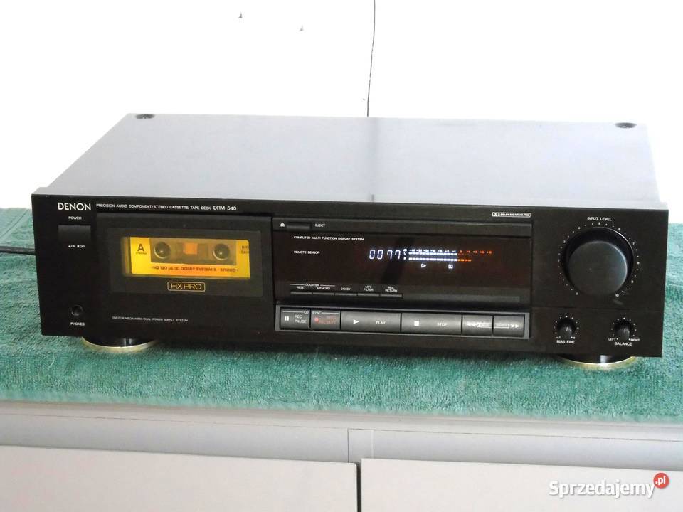 Magnetofon Denon DRM540 sprawny ładny WYSYŁKA Magnetofony