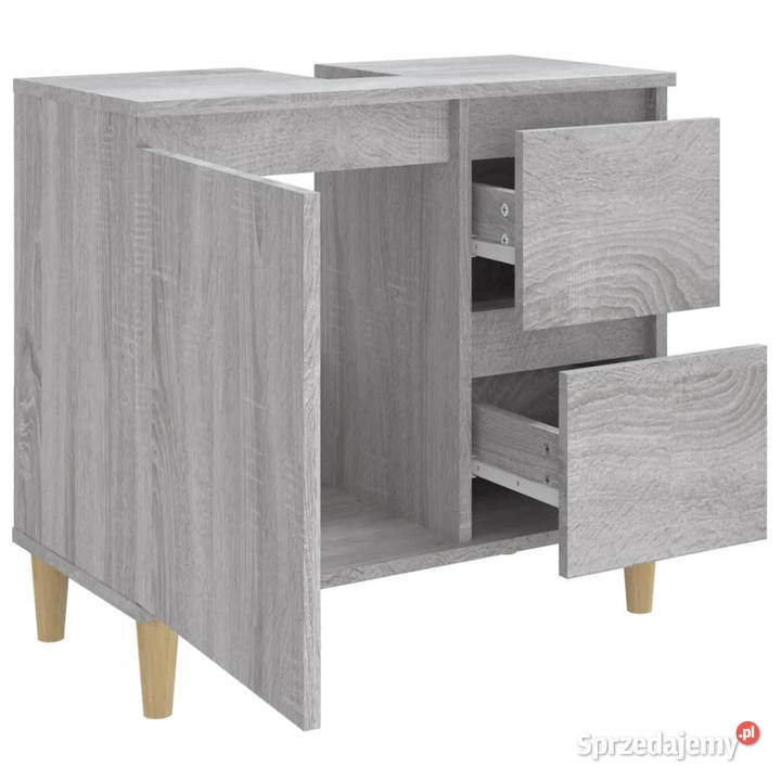 Szafka łazienkowa szary dąb sonoma 65x33x60 Pozostałe