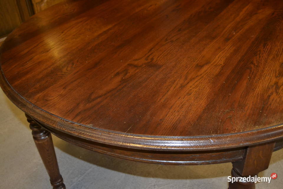 stół okrągły francuski lity dąb Będzin sprzedam