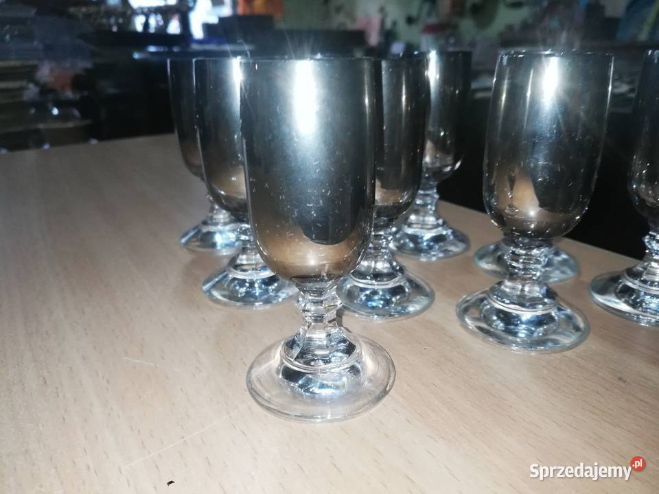 Szklane dymione kieliszki dymne Łódź sprzedam