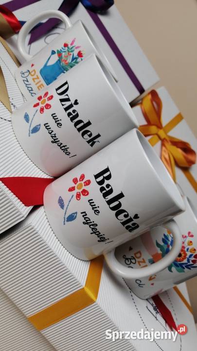 Kubek ceramiczny z nadrukiem prezent Dzień babci Otrębusy