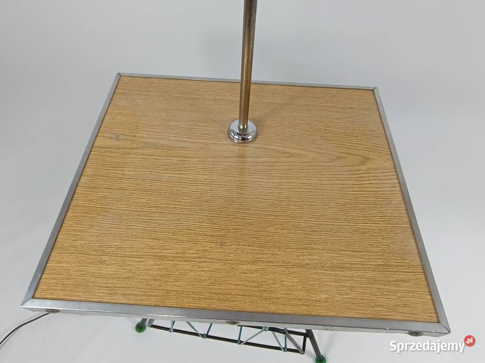 Lampa ze stolikiem i gazetnikiem PRL sprzedam