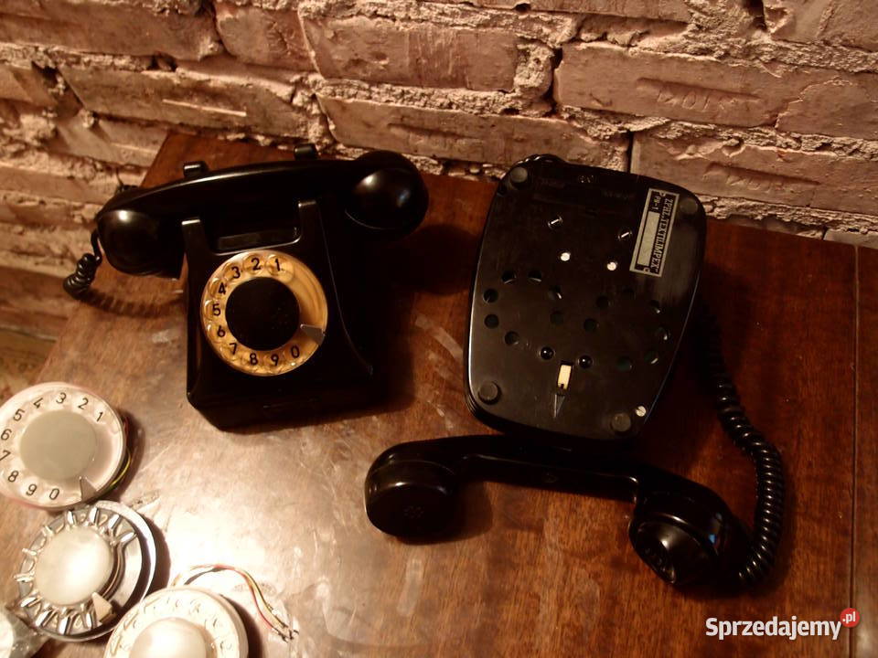 Zabytkowe telefony RWT CB49 i CB621 lata 60te łódzkie