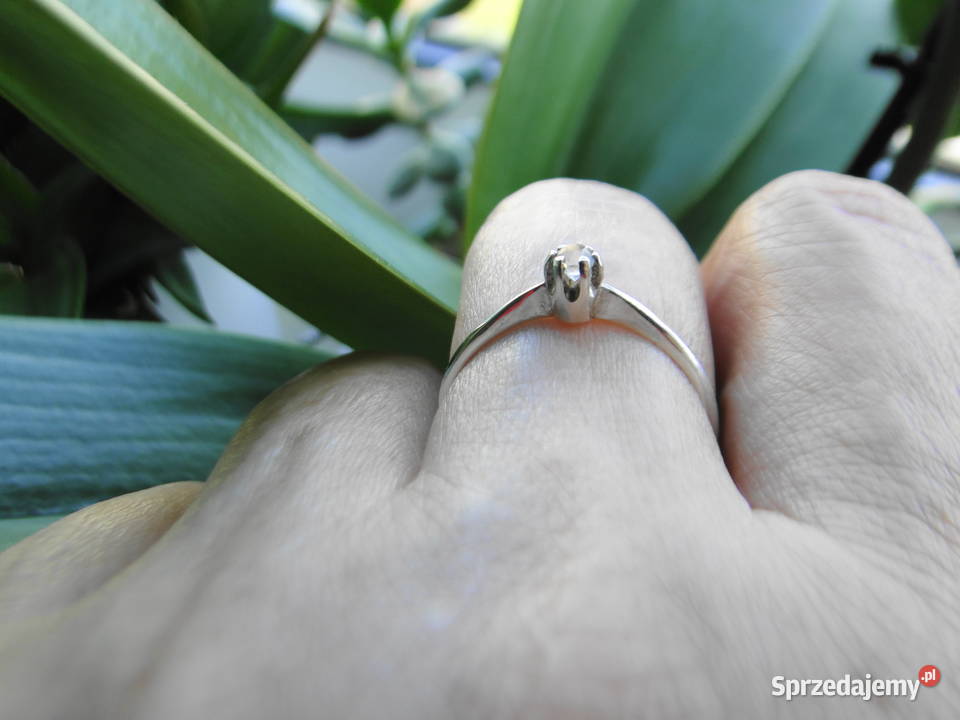 Subtelny pierścionek srebro 925 srebro mazowieckie Warszawa