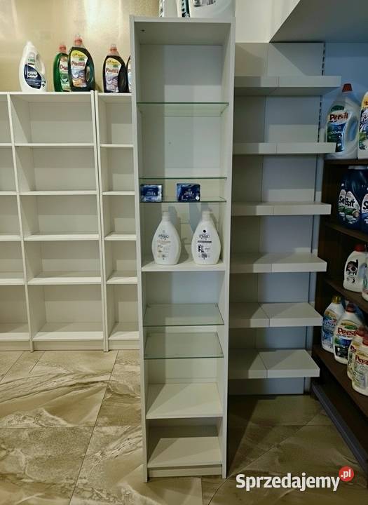 Regały Meble sklepowe białe Warszawa sprzedam