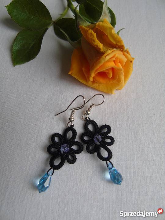 Kolczyki Frywolitkowe