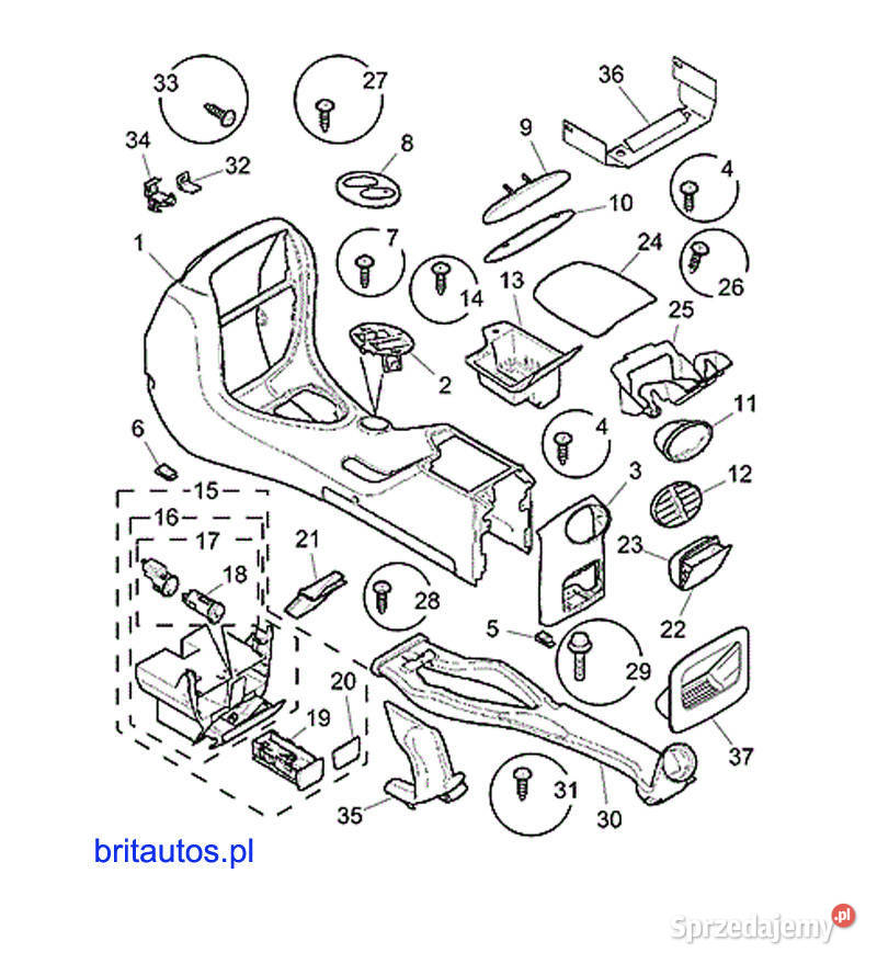 PRZEŁĄCZNIK KONSOLI AWARYJNYCH ZAMKA CENTRALNEGO osobowe Poznań