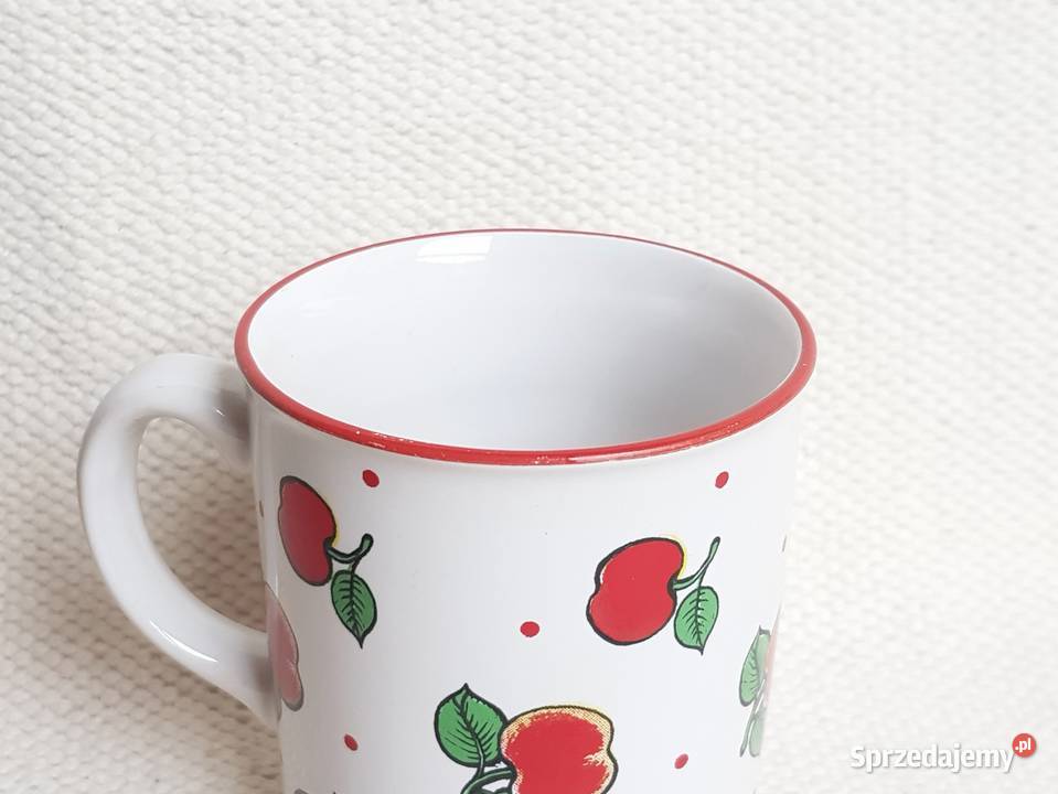 Porcelit Pruszków kubek jabłka owoce sprzedam