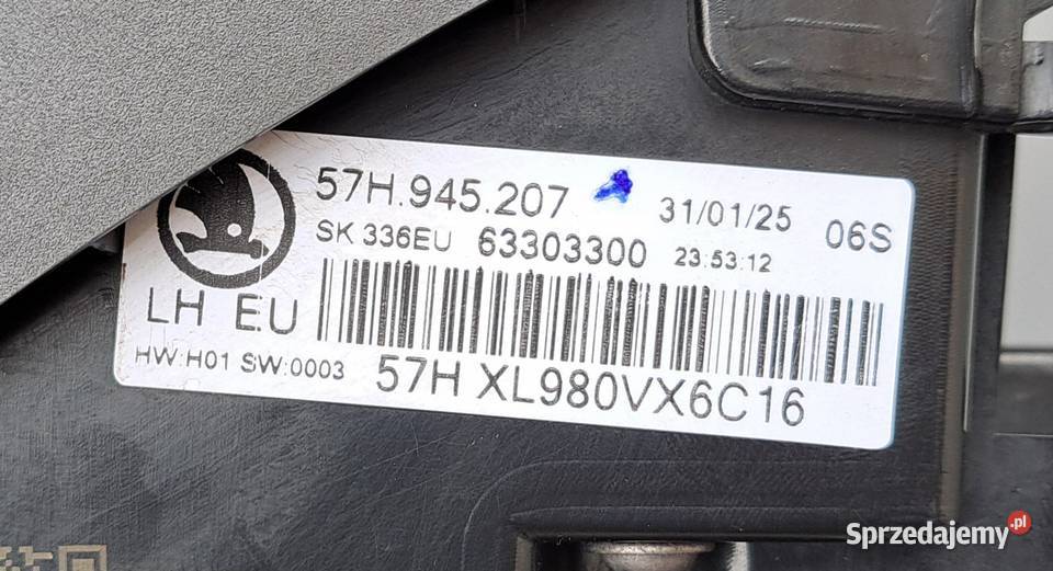 Lampa Tylna Lewa Skoda Kodiaq II LED Oryginał Mielęcin