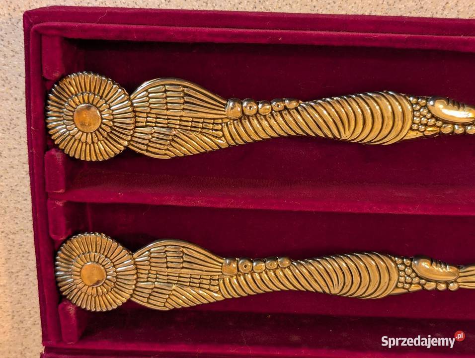 Zestaw łyżek do serwowania platerowany srebrem wielkopolskie Piła