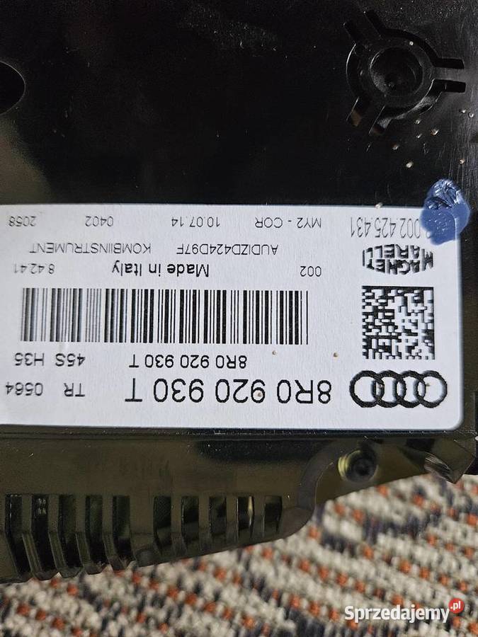 Licznik zegary Audi Q5 2000 TDI Rok produkcji 2009 Międzyrzec Podlaski
